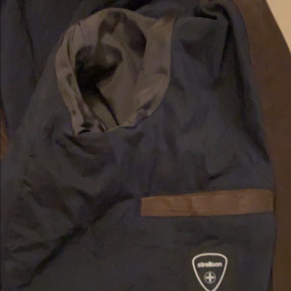 Strellson khaki brown leather/suede coat - Picture 4 of 10